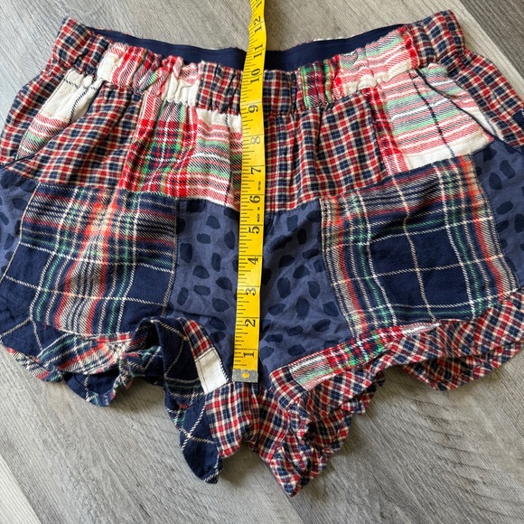 Aerie Patchwork Flannel Plaid Pajama Shorts Small Lounge Comfy Pockets - Picture 10 of 11